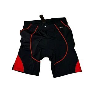 Men’s Santic cycling shorts size 2XL black/red
